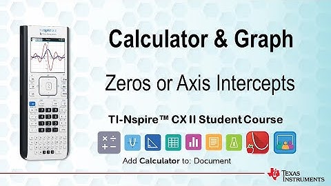 Zeros and Axis intercepts for a Polynomial | TI-Nspire CX II non-CAS Tutorials