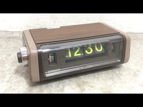 □ CITIZEN シチズン 昭和レトロ パタパタ時計 目覚まし時計