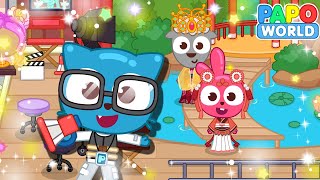 How to become a super star - kids play house simulation game in Papo Town Pop Star screenshot 1
