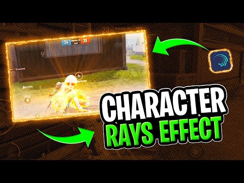 rays effect alight motion preset | how to add character rays effect in alight motion |