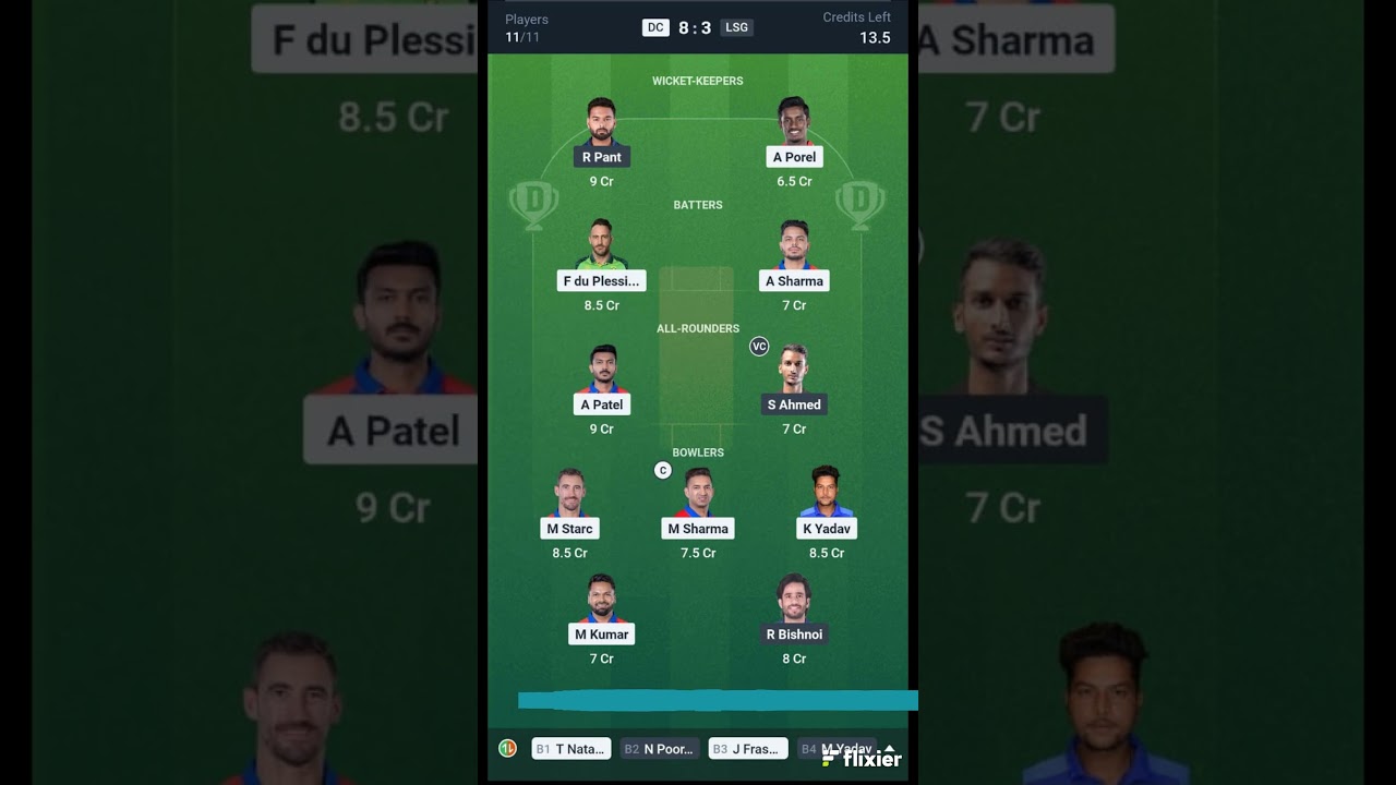 DC VS LSG | LSG VS DC | IPL | BEST PREDICTION TEAM | 24-03-2025 |