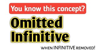 Omitted Infinitive। You know This Concept? Infinitive #infinitive #English @engmania