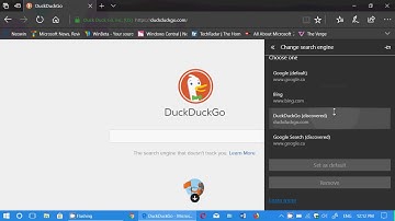 Windows 10 Fall Creators update How to change default search engine in Microsoft Edge