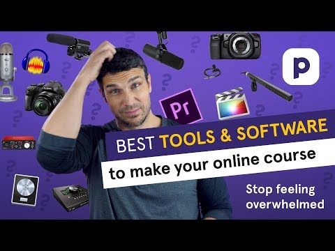 Best TOOLS AND SOFTWARE to make an online course (2021 recommendations) 