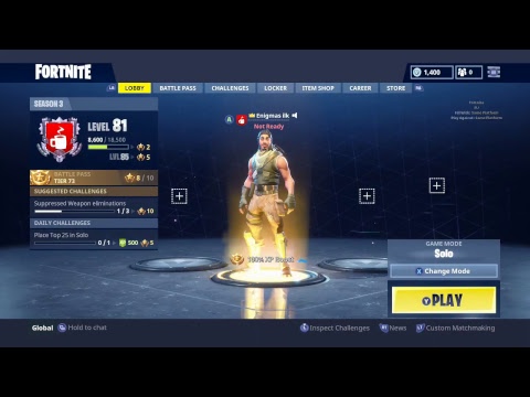 Xb1 877 Wins Rank 1 Solo Kills Fortnite Tracker Xbox Youtube