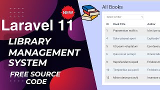 Laravel 11 Library Management System with Source Code #laravel #freesourcecode #php