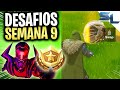 Como COMPLETAR TODOS los DESAFIOS DE LA SEMANA 9 FORTNITE TEMPORADA 4