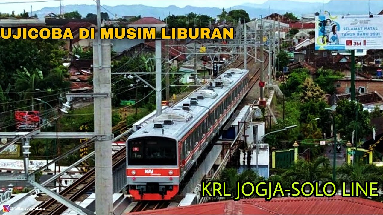 Kedatangan Ujicoba KRL Jogja-Solo Line