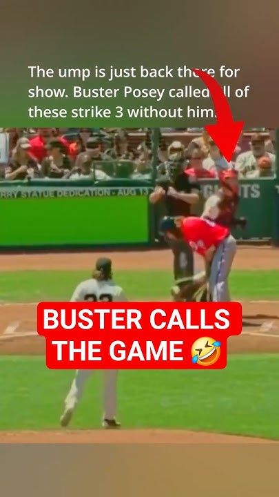 Buster Posey Calls Strike 3... Every Time 😳 - YouTube
