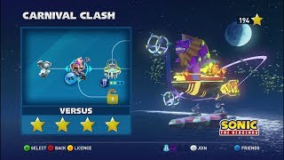 Walkthrough: Sonic & All Stars Racing Transformed - Moonlight Park - Versus - Carnival Clash screenshot 2