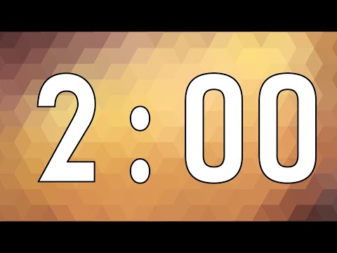2 Minute Countdown Timer | Geometric Background