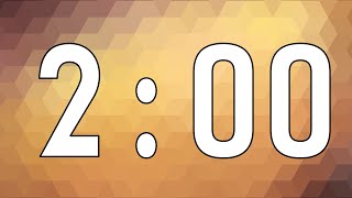 2 Minute Countdown Timer | Geometric Background