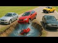 The Ultimate Water Pit Challenge – Cars vs Deep Water in BeamNG.drive