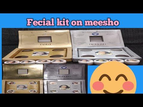 Fecial kit Fecial kit on meesho shehnaaz Husain fecial kit dimond,Gold ...