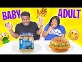 BABY FOOD VS ADULT FOOD CHALLENGE!