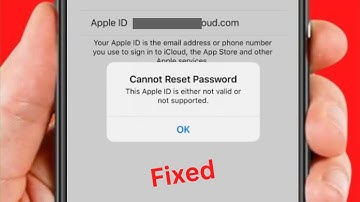 Cannot Reset Password This Apple ID is Either Not Valid or Not Supported! iOS 17 / How to Fix