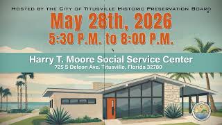 Titusville Historic Preservation Board Workshop promo — Mid-Century Modern Design