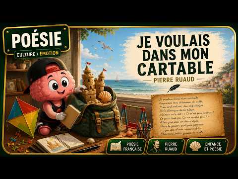 Poésies & fables — POÉSIE « Je voulais dans mon cartable » — Pierre Ruaud | Récitation | Céréduc