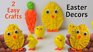 2 Easy and cute easter decoration ideas | Easter crafts 2022 | DIY easter Decor | Craftsbyanu