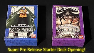 One Piece Super Pre Release Starter Decks ST03 & ST04 Opening!