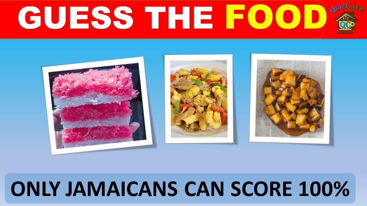 GUESS THE  JAMAICAN FOOD BY  EMOJI | Food Quiz @TheQuizCafe
