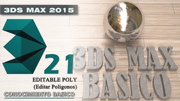 3DS MAX 2015 Tutorial básico 21 - Editar Polígonos (Editable Poly) En Español