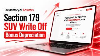 TaxMemory.ai Answers: Section 179 SUV Write Off, Bonus Depreciation, and MACRS #cpa #enrolledagent