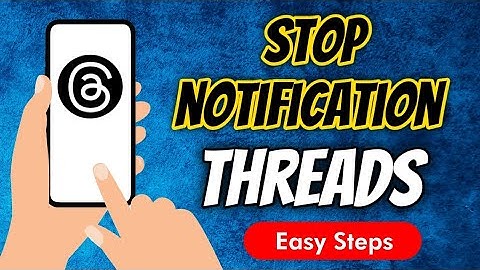 How To Stop Getting Notification From Threads, an Instagram App