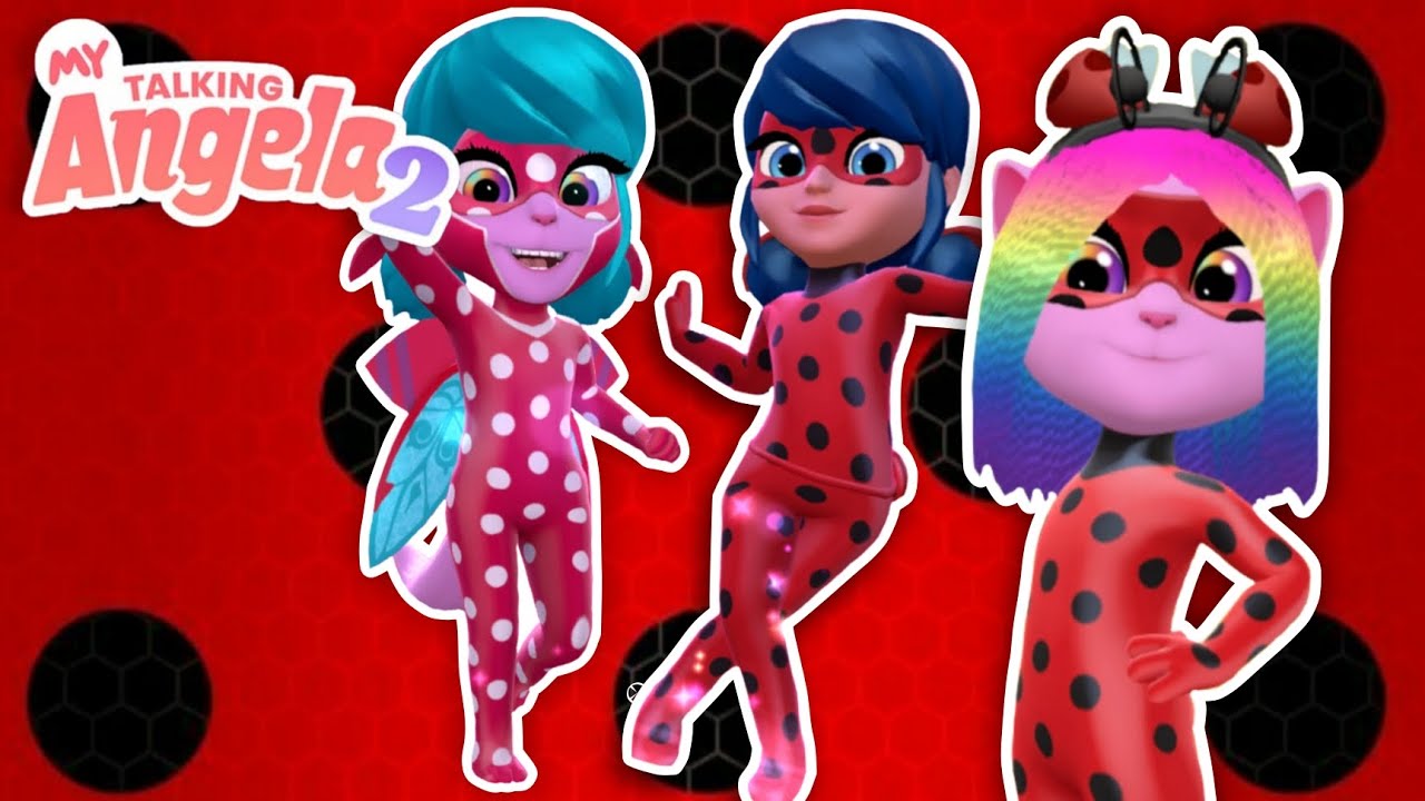 🐞❤️Моя Говорящая Анджела 2| Коллаб с леди баг| НОВОЕ ОБНОВЛЕНИЕ| My Talking Angela 2 & Lady Bug ❤️🐞