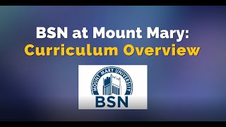 BSN at Mount Mary: Curriculum Overview