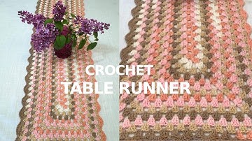 How to Crochet an Easy Table Runner Any Size!