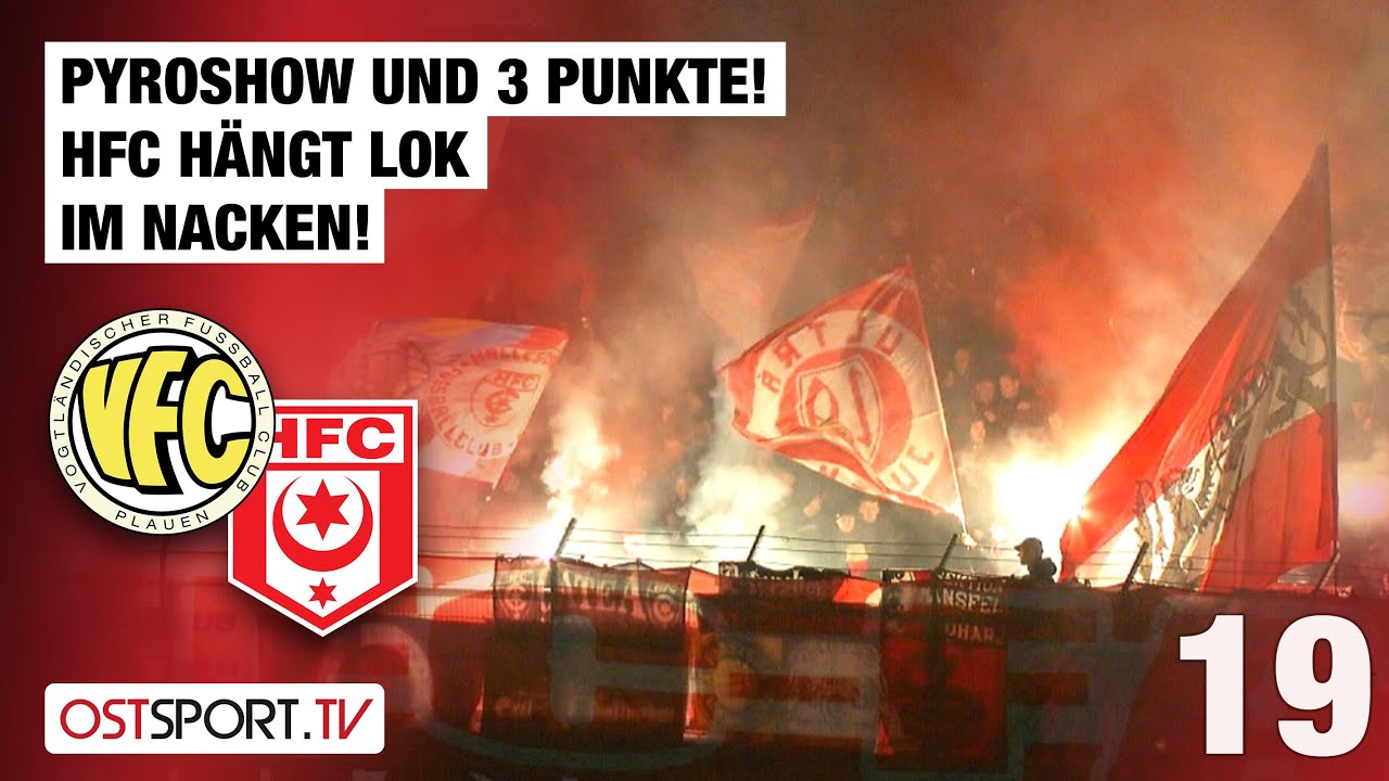 Pyroshow + 3 Punkte! HFC hängt LOK im Nacken: VFC Plauen - Hallescher FC | Regionalliga Nordost