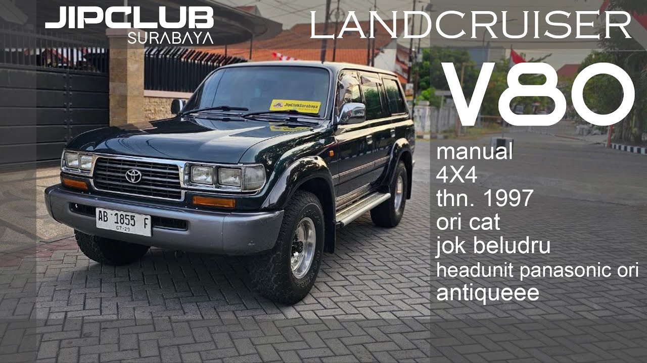 LandCruiser VX80 Manual 4x4 thn 1997 Original Cat,Jok Beludru,HeadUnit Panasonic ori, antik, 550jt 