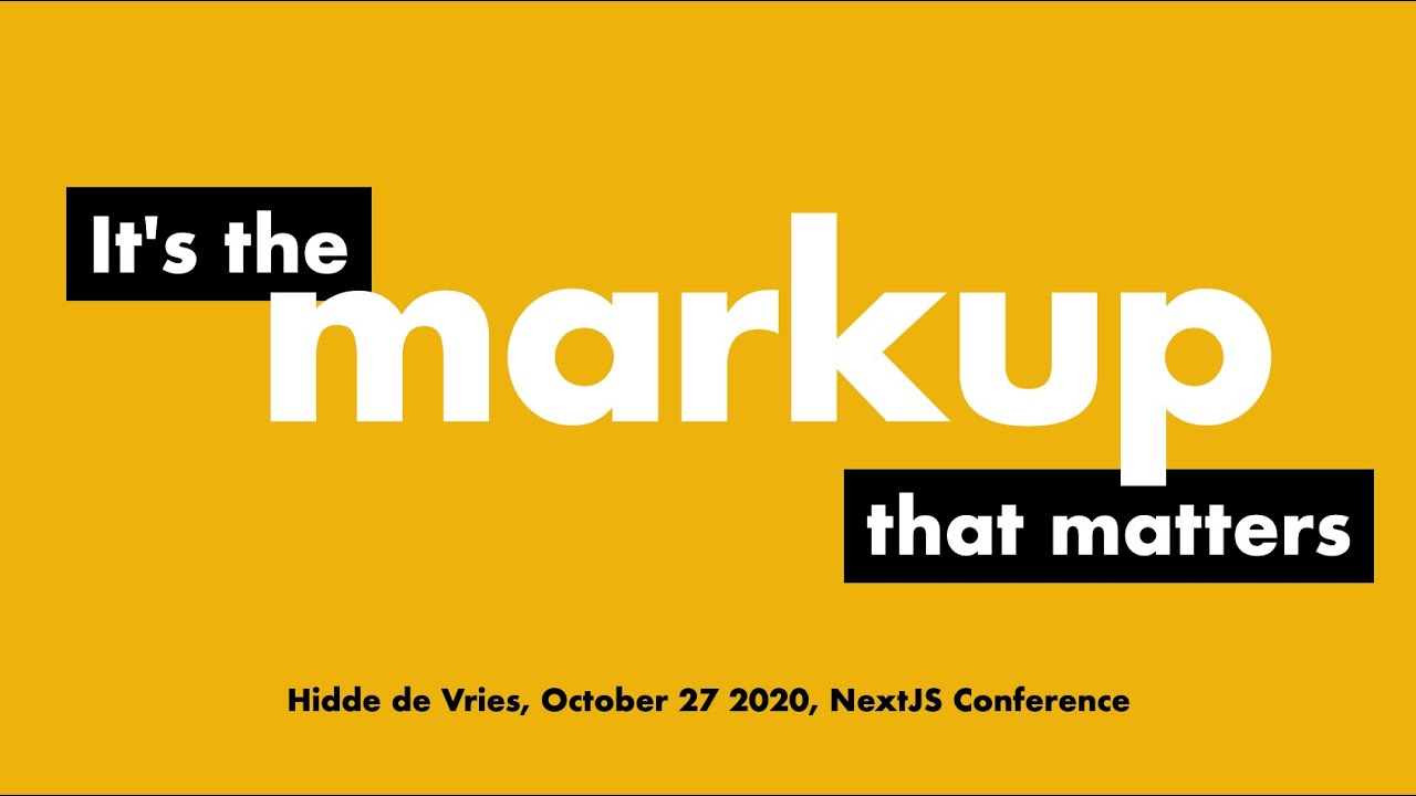 It's the markup that matters - on Accessibility Tree and the Accessibility Object Model