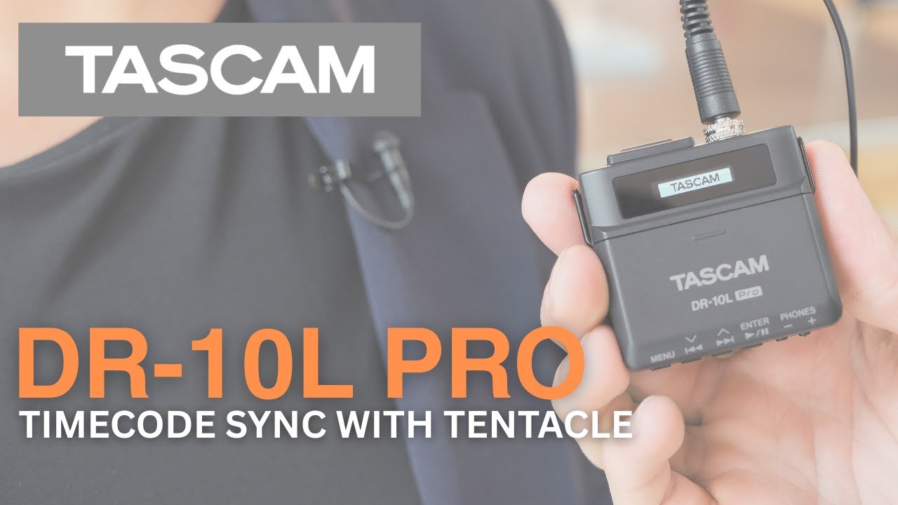 DR-10L Pro - Как заблокировать синхронизацию таймкода с помощью Tentacle