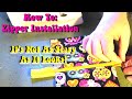 How to  zipper installation  installing a zipper