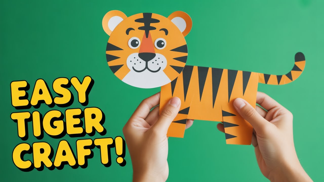 Paper Tiger Toy DIY | Busy Hands, Happy Hearts with Tutta!