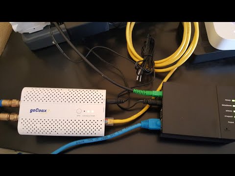 MoCA 2.5 adapter setup (goCoax WF-803M) and test in home environment