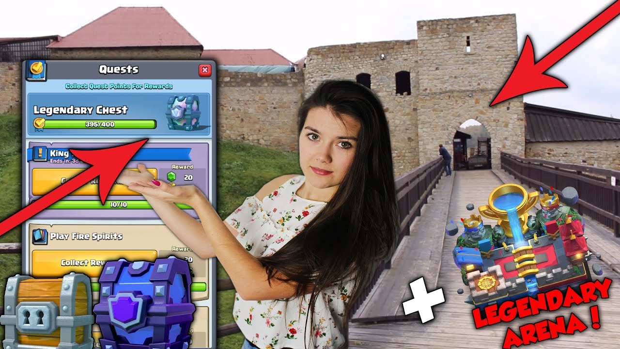 RAFA WBIJA 11 ARENKE Widzowi w ekstremalnych warunkach! Opening na zamku! | Clash Royale #65 gemsa
