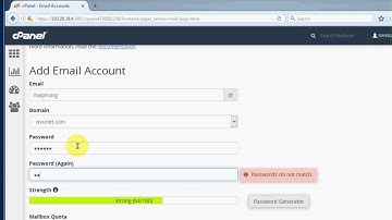Hướng dẫn tạo email account trong Cpanel Hosting - VIVUNET