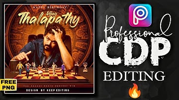 Picsart Birthday Poster Design | cdp editing in picsart | mobile CDP making tutorial | birthday edit