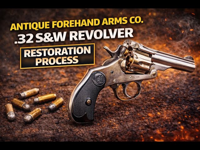120 YEARS OLD! Antique Forehand Arms Co 32 S&W Revolver - Detailed
