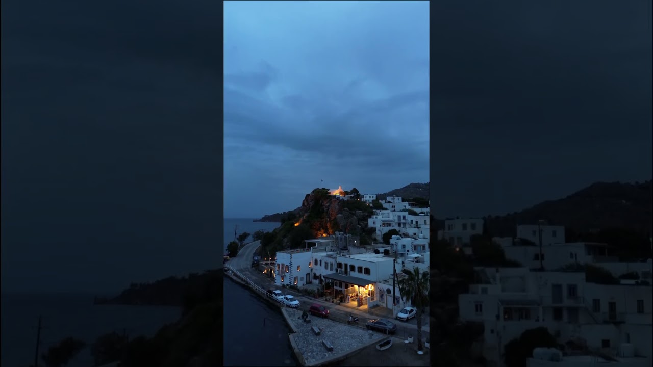 Skala, Patmos - by drone. 