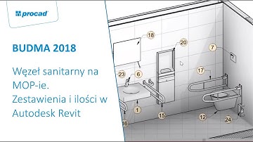 Węzeł sanitarny na MOP ie  Zestawienia i ilości w Autodesk Revit