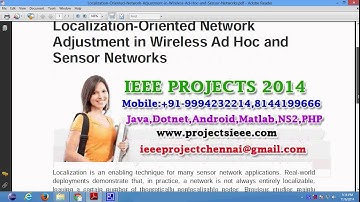 Localization Oriented Network Adjustment in Wireless Ad Hoc and Sensor Networks