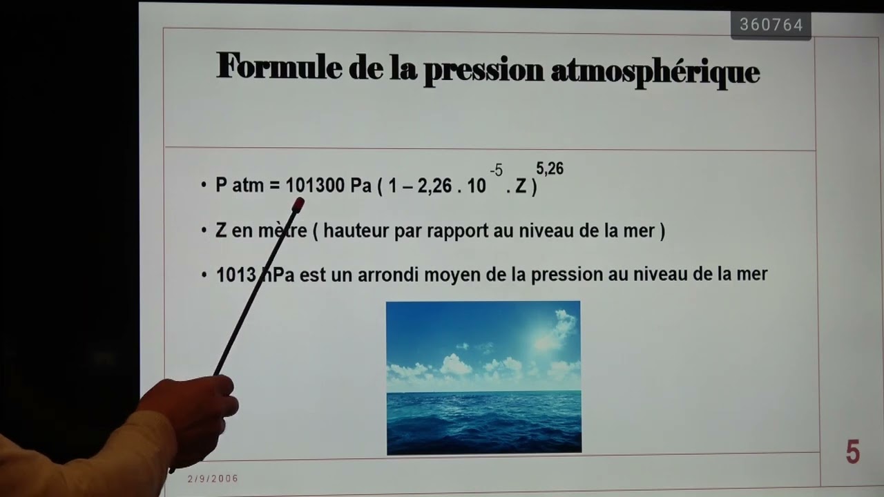 vidéo N°236 pression atmosphérique