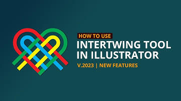 How to Use Intertwine Tool in Adobe Illustrator 2023 | New Tool