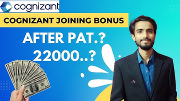 Cognizant Joining Bonus Or Incentive | CTS Update | AFTER PAT | 22000 | by @shubhneet_tiwari