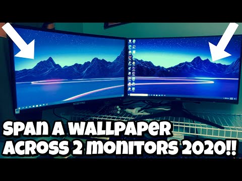 How To Get Wallpapers to Span Across Multiple Monitors 2020