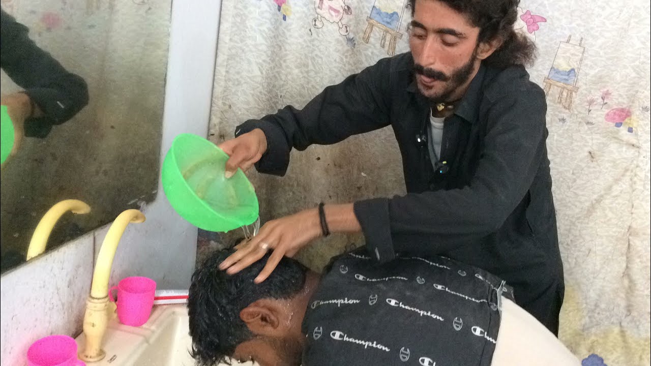 ASMR Indian Head Washing & Relaxing Head + Back Massage | Deep Sleep Therapy